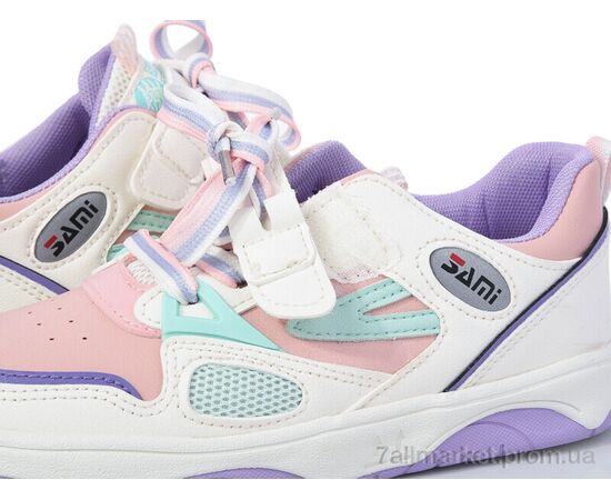 Кросівки дитячі модні Весна/осінь G41(Z1971) white-pink (5 пар р.32-37) "Violeta" недорого оптом від прямого постачальника, зображення 2