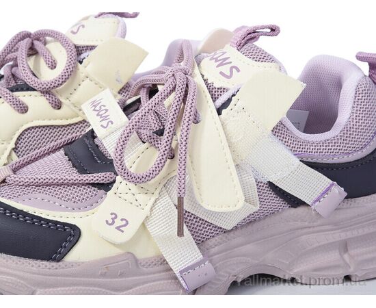 Кросівки дитячі модні Весна/осінь G38(8009) purple (6 пар р.32-37) "Violeta" недорого оптом від прямого постачальника, зображення 2