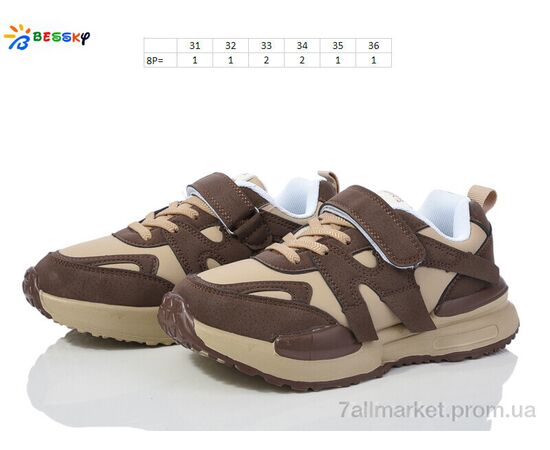 Кросівки дитячі модні Весна/осінь BY3707-2C (8 пар р.31-36) "Bessky-Kellaifeng" недорого оптом від прямого постачальника, зображення 2