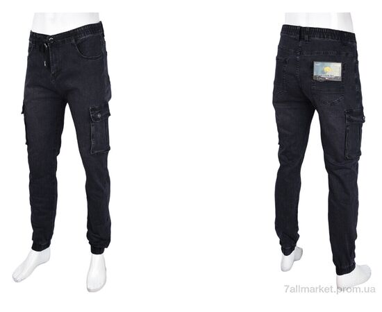 Джинси чоловічі Весна/осінь 8863 (8 шт. р.сітка32-38) "Baron" недорого оптом від прямого постачальника, зображення 3