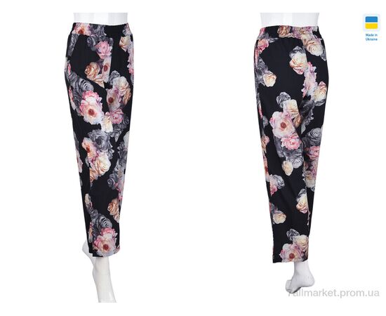 Жіночі брюки Літо 073 black (3 шт. р.сіткаS-L) "Textile" недорого оптом від прямого постачальника, зображення 3