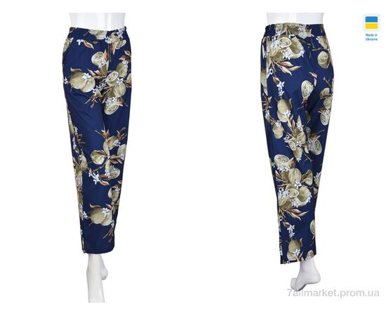 Жіночі брюки Літо 073 blue (3 шт. р.сіткаS-L) "Textile" недорого оптом від прямого постачальника, зображення 3