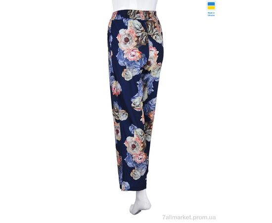 Жіночі брюки Літо 073 navy (3 шт. р.сіткаS-L) "Textile" недорого оптом від прямого постачальника, зображення 2