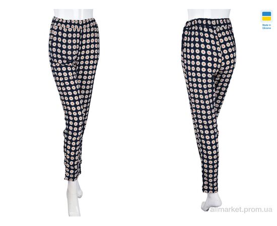 Жіночі брюки Літо 074 navy (4 шт. р.сіткаL-3XL) "Textile" недорого оптом від прямого постачальника, зображення 3