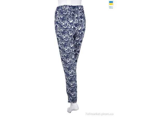 Жіночі брюки Літо 074 blue (4 шт. р.сіткаL-3XL) "Textile" недорого оптом від прямого постачальника, зображення 2