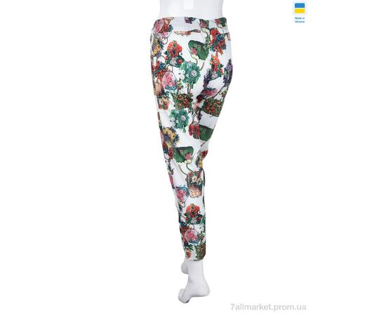 Жіночі брюки Літо 122 white (4 шт. р.сіткаS-XL) "Textile" недорого оптом від прямого постачальника, зображення 2