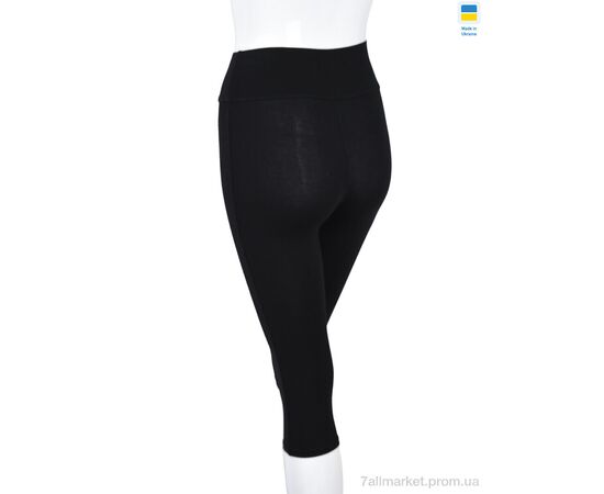Лосінси жіночі Літо Л401 black (4 шт. р.сіткаS-XL) "Textile" недорого оптом від прямого постачальника, зображення 2
