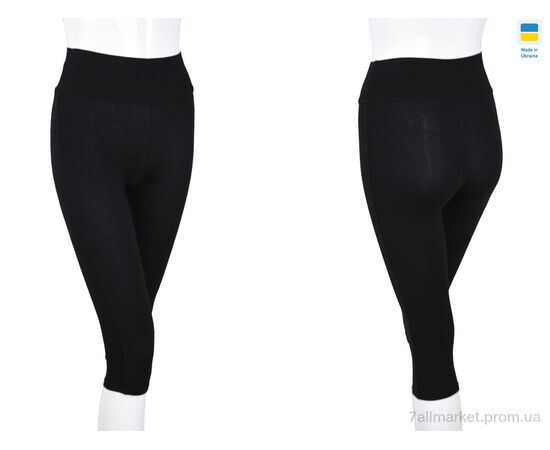 Лосінси жіночі Літо Л401 black (4 шт. р.сіткаS-XL) "Textile" недорого оптом від прямого постачальника, зображення 3