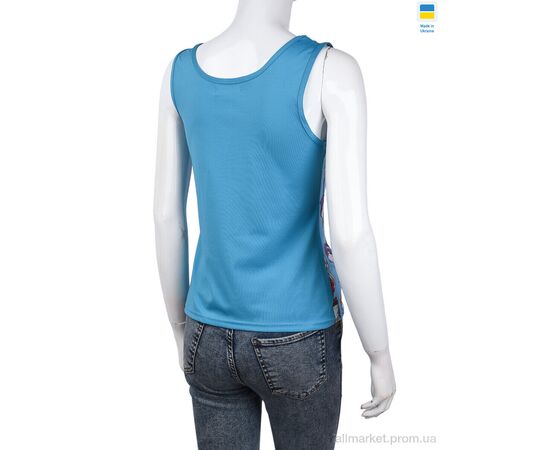 Майка жіноча Літо NMA4005-1 blue (3 шт. р.сіткаS-L) "Textile" недорого оптом від прямого постачальника, зображення 2