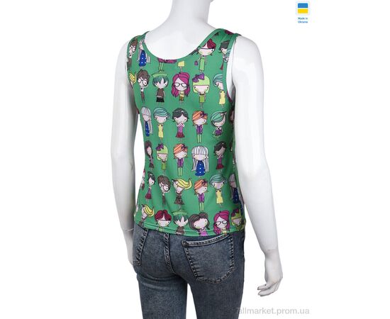 Майка женская Лето NMA4005-1 green (3 шт. р.сетка S-L) "Textile" недорого оптом от прямого поставщика, изображение 2 Фотография Майка женская Лето NMA4005-1 green (3 шт. р.сетка S-L) "Textile" недорого оптом от прямого поставщика, изображение 2