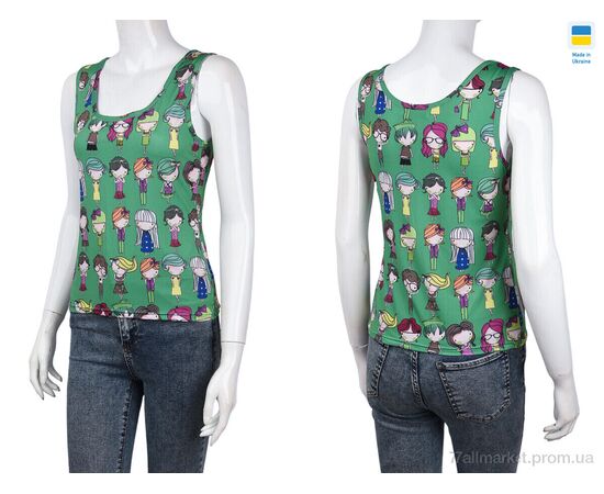 Майка женская Лето NMA4005-1 green (3 шт. р.сетка S-L) "Textile" недорого оптом от прямого поставщика, изображение 3 Фотография Майка женская Лето NMA4005-1 green (3 шт. р.сетка S-L) "Textile" недорого оптом от прямого поставщика, изображение 3