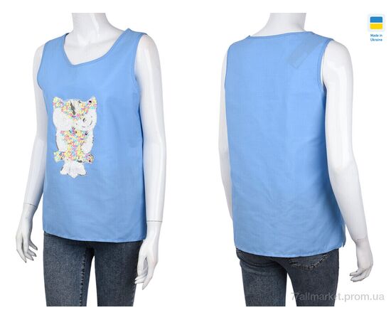 Майка женская Лето 204 l.blue (3 шт. р.сетка 46-50) "Textile" недорого оптом от прямого поставщика, изображение 3 Фотография Майка женская Лето 204 l.blue (3 шт. р.сетка 46-50) "Textile" недорого оптом от прямого поставщика, изображение 3