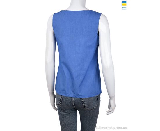 Майка женская Лето 102 blue (3 шт. р.сетка S-L) "Textile" недорого оптом от прямого поставщика, изображение 2 Фотография Майка женская Лето 102 blue (3 шт. р.сетка S-L) "Textile" недорого оптом от прямого поставщика, изображение 2