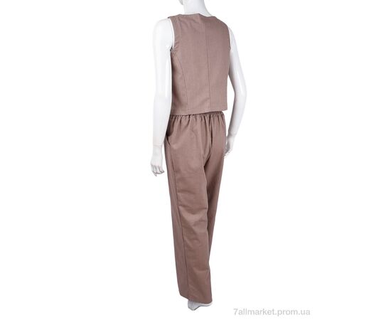 Фотография Женский костюм Лето 1031 мокко (3 шт. р.сетка 36-40) "Vande Grouff" недорого оптом от прямого поставщика, изображение 2