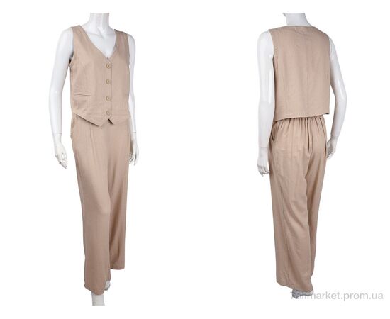 Фотография Женский костюм Лето 1031 беж (3 шт. р.сетка 36-40) "Vande Grouff" недорого оптом от прямого поставщика, изображение 3