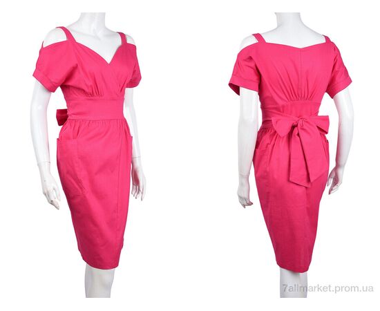 Платье женское Лето 1030 малиновий (4 шт. р.сетка 36-42) "Vande Grouff" недорого оптом от прямого поставщика, изображение 3 Фотография Платье женское Лето 1030 малиновий (4 шт. р.сетка 36-42) "Vande Grouff" недорого оптом от прямого поставщика, изображение 3