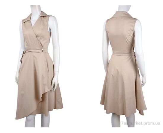 Плаття жіноче Літо 950 беж (3 шт. р.сітка36-40) "Vande Grouff" недорого оптом від прямого постачальника, зображення 3 Плаття жіноче Літо 950 беж (3 шт. р.сітка36-40) "Vande Grouff" недорого оптом від прямого постачальника, зображення 3