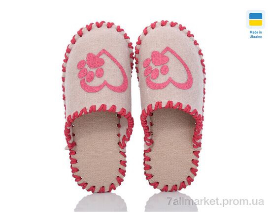 Фотография Тапки женские для дома Весна/осень 222W бежевий (9 пар р.36-41) "Active" недорого оптом от прямого поставщика, изображение 2