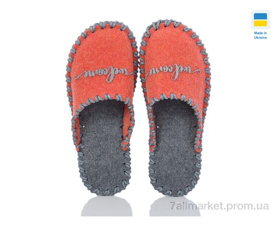 Тапки жіночі для будинку Весна/осінь 260W корал (9 пар р.36-41) "Active" недорого оптом від прямого постачальника, зображення 2