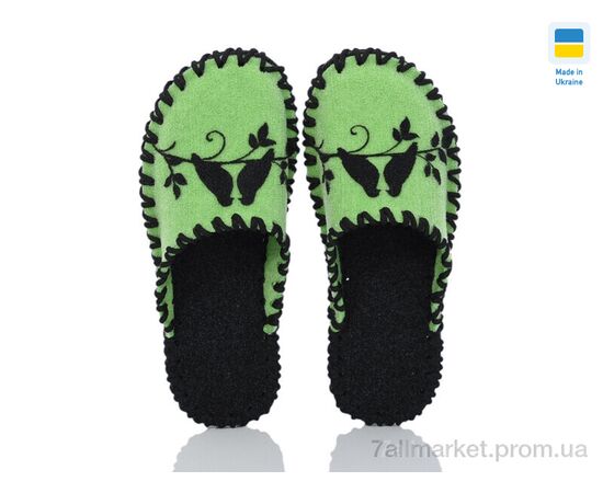 Фотография Тапки женские для дома Весна/осень 295W салат (9 пар р.36-41) "Active" недорого оптом от прямого поставщика, изображение 2
