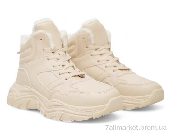 Фотография Кроссовки женские модные зима 248RDM10 бежевий (8 пар р.36-41) "Massmag" недорого оптом от прямого поставщика, изображение 3