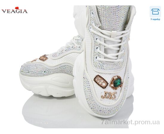 Фотография Кроссовки женские модные Весна/осень 1202-2 (6 пар р.36-40) "Veagia-ADA" недорого оптом от прямого поставщика, изображение 2