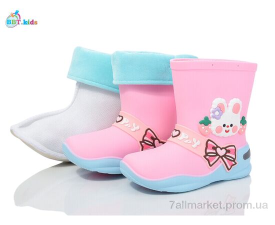 Гумове взуття дитяча Весна/осінь M280-1 (10 пар р.26-30) "BBT" недорого оптом від прямого постачальника, зображення 2