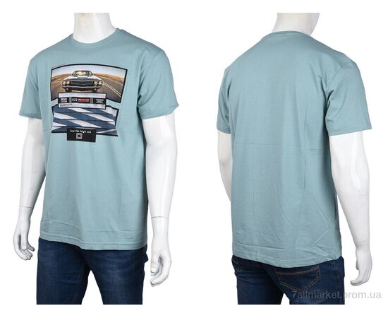 Фотография Футболка мужская Лето 3707-114-5 green (4 шт. р.сетка M-2XL) "Мир" недорого оптом от прямого поставщика, изображение 3