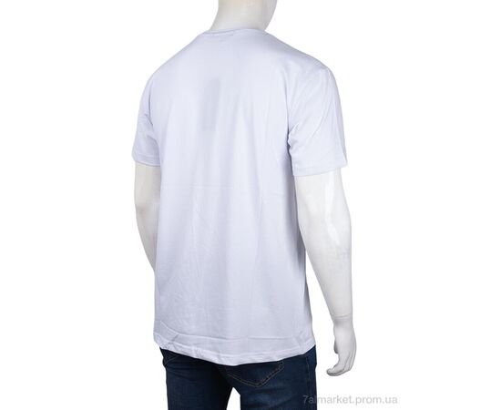 Фотография Футболка мужская Лето 3707-114-7 white (4 шт. р.сетка M-2XL) "Мир" недорого оптом от прямого поставщика, изображение 2