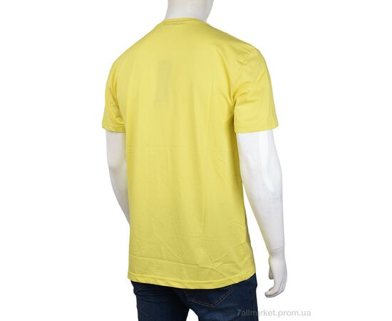 Фотография Футболка мужская Лето 3707-114-8 yellow (4 шт. р.сетка M-2XL) "Мир" недорого оптом от прямого поставщика, изображение 2