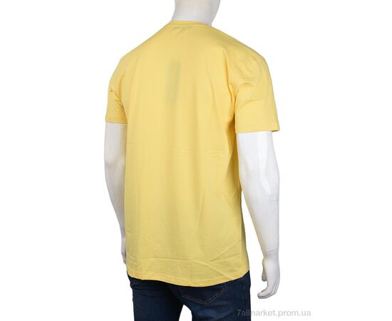 Фотография Футболка мужская Лето 3707-0091-5 yellow (4 шт. р.сетка M-2XL) "Мир" недорого оптом от прямого поставщика, изображение 2