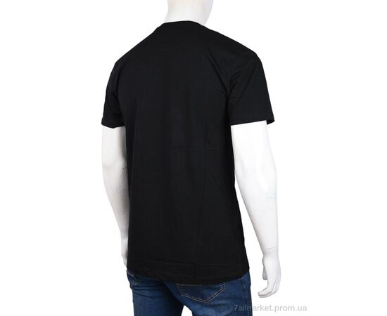 Фотография Футболка мужская Лето 3707-111-1 black (4 шт. р.сетка M-2XL) "Мир" недорого оптом от прямого поставщика, изображение 2