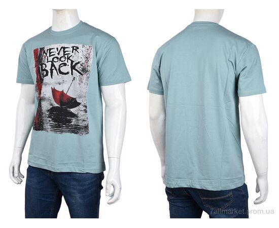 Фотография Футболка мужская Лето 3707-111-4 green (4 шт. р.сетка M-2XL) "Мир" недорого оптом от прямого поставщика, изображение 3