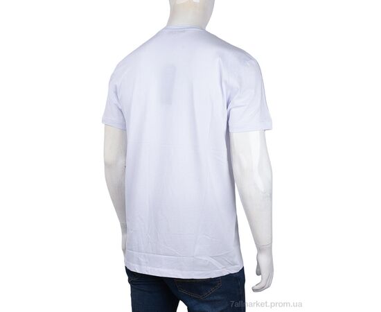 Фотография Футболка мужская Лето 3707-111-6 white (4 шт. р.сетка M-2XL) "Мир" недорого оптом от прямого поставщика, изображение 2