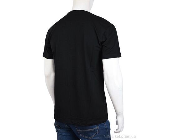 Фотография Футболка мужская Лето 3707-167-1 black (4 шт. р.сетка M-2XL) "Мир" недорого оптом от прямого поставщика, изображение 2