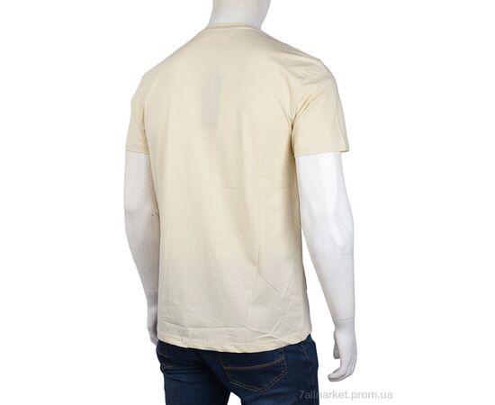 Футболка чоловіча Літо 3707-0058-1 beige (4 шт. р.сіткаM-2XL) "Мир" недорого оптом від прямого постачальника, зображення 2
