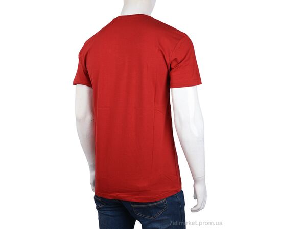 Футболка чоловіча Літо 3707-0058-3 red (4 шт. р.сіткаM-2XL) "Мир" недорого оптом від прямого постачальника, зображення 2