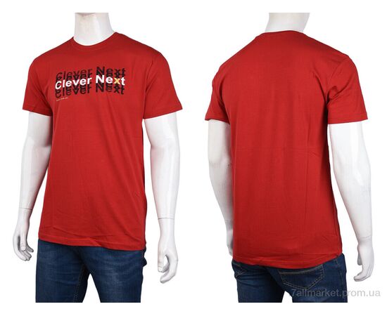 Футболка чоловіча Літо 3707-0058-3 red (4 шт. р.сіткаM-2XL) "Мир" недорого оптом від прямого постачальника, зображення 3