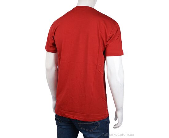 Футболка чоловіча Літо 3707-097-2 red (4 шт. р.сіткаM-2XL) "Мир" недорого оптом від прямого постачальника, зображення 2