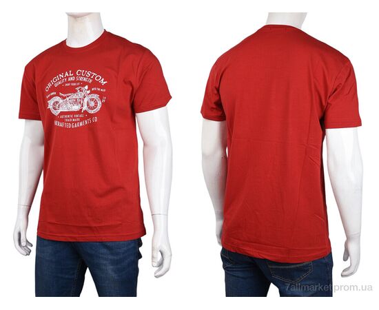 Футболка чоловіча Літо 3707-097-2 red (4 шт. р.сіткаM-2XL) "Мир" недорого оптом від прямого постачальника, зображення 3