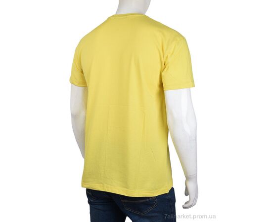 Футболка чоловіча Літо 3707-097-3 yellow (4 шт. р.сіткаM-2XL) "Мир" недорого оптом від прямого постачальника, зображення 2