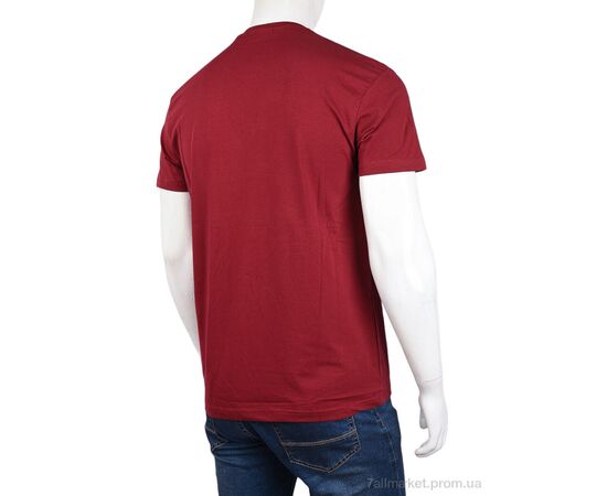 Футболка чоловіча Літо 3707-073-1 bordo (4 шт. р.сіткаM-2XL) "Мир" недорого оптом від прямого постачальника, зображення 2