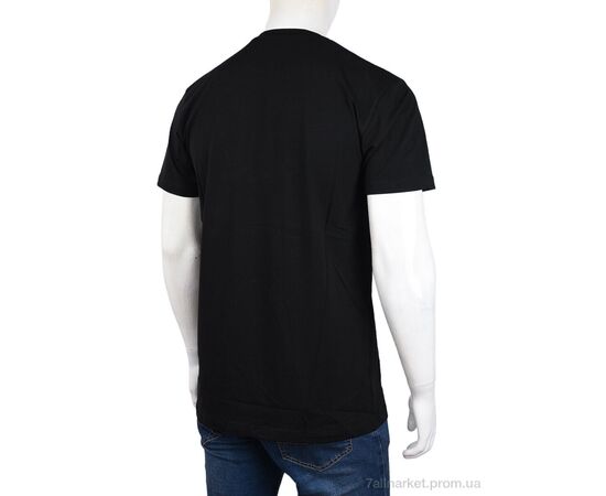 Футболка чоловіча Літо 3707-112-1 black (4 шт. р.сіткаM-2XL) "Мир" недорого оптом від прямого постачальника, зображення 2