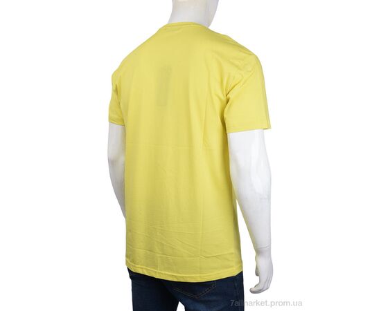 Фотография Футболка мужская Лето 3707-113 yellow (4 шт. р.сетка M-2XL) "Мир" недорого оптом от прямого поставщика, изображение 2