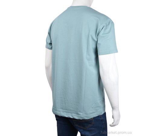 Футболка чоловіча Літо 3707-113-7 green (4 шт. р.сіткаM-2XL) "Мир" недорого оптом від прямого постачальника, зображення 2