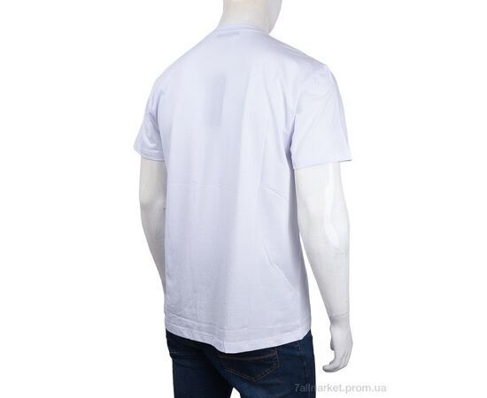 Фотография Футболка мужская Лето 3707-104-6 white (4 шт. р.сетка M-2XL) "Мир" недорого оптом от прямого поставщика, изображение 2