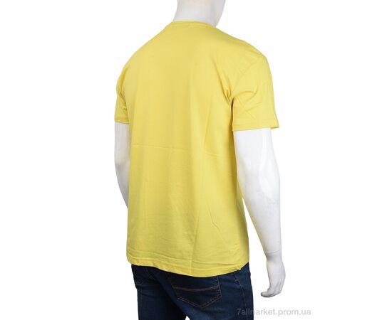 Фотография Футболка мужская Лето 3707-079-5 yellow (4 шт. р.сетка M-2XL) "Мир" недорого оптом от прямого поставщика, изображение 2