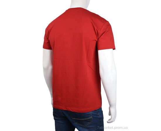 Фотография Футболка мужская Лето 3707-0057-1 red (4 шт. р.сетка M-2XL) "Мир" недорого оптом от прямого поставщика, изображение 2