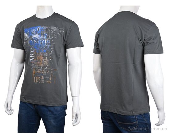 Футболка чоловіча Літо 3707-0057-3 khaki (4 шт. р.сіткаM-2XL) "Мир" недорого оптом від прямого постачальника, зображення 3