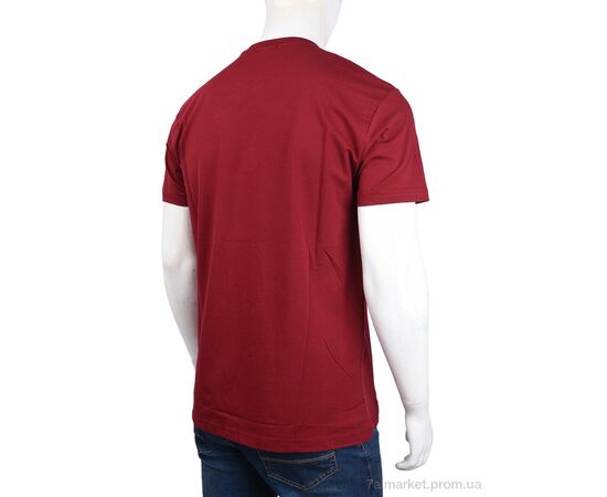 Фотография Футболка мужская Лето 3707-124-2 bordo (4 шт. р.сетка M-2XL) "Мир" недорого оптом от прямого поставщика, изображение 2